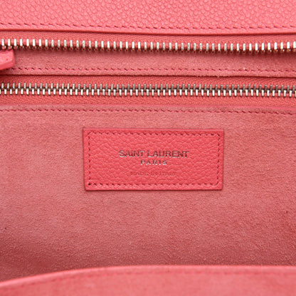 Saint Laurent Grained Calfskin Small Cabas Rive Gauche Rose Clair 6 of 6