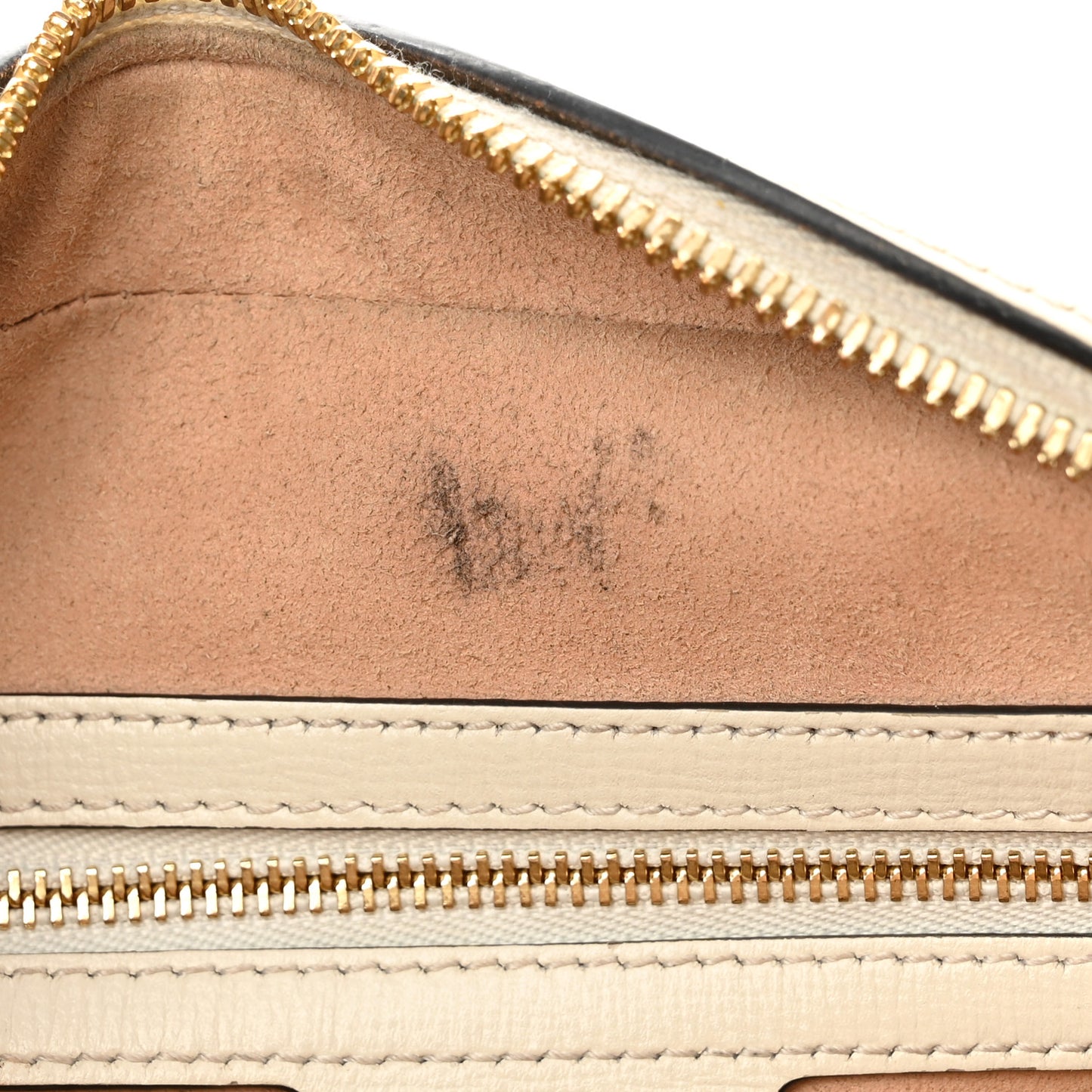 GG Supreme Monogram Small Horsebit 1955 Shoulder Bag Beige Mystic White