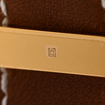 Hermes Wicker Swift Medor Picnic Earrings GM Gold 4 of 6