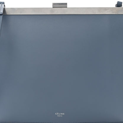 Celine Smooth Calfskin Mini Clasp Bag Medium Blue 8 of 10