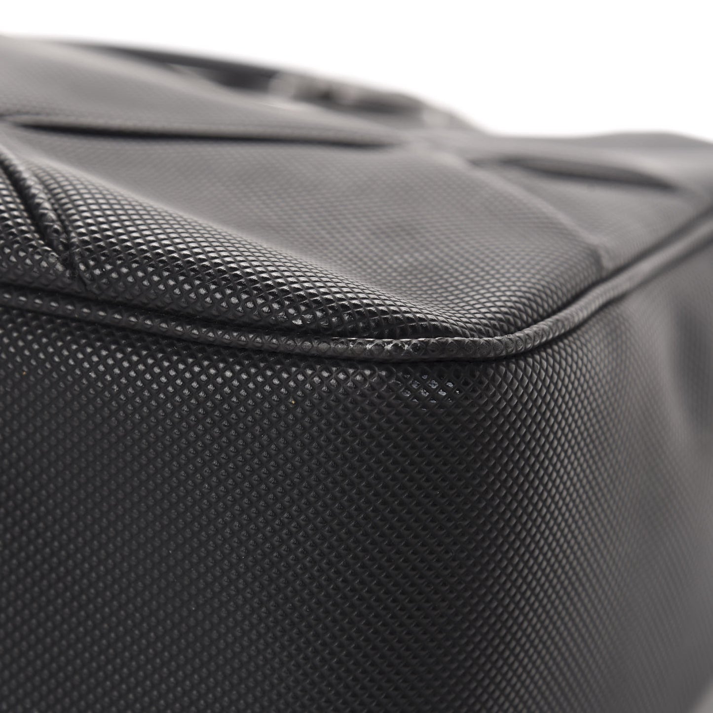 PVC Quilted Tote Black