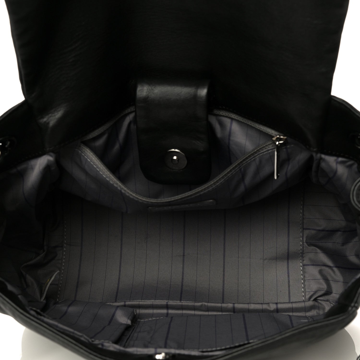 Chanel Lambskin Studded Accordion CC Flap Black 4 of 21