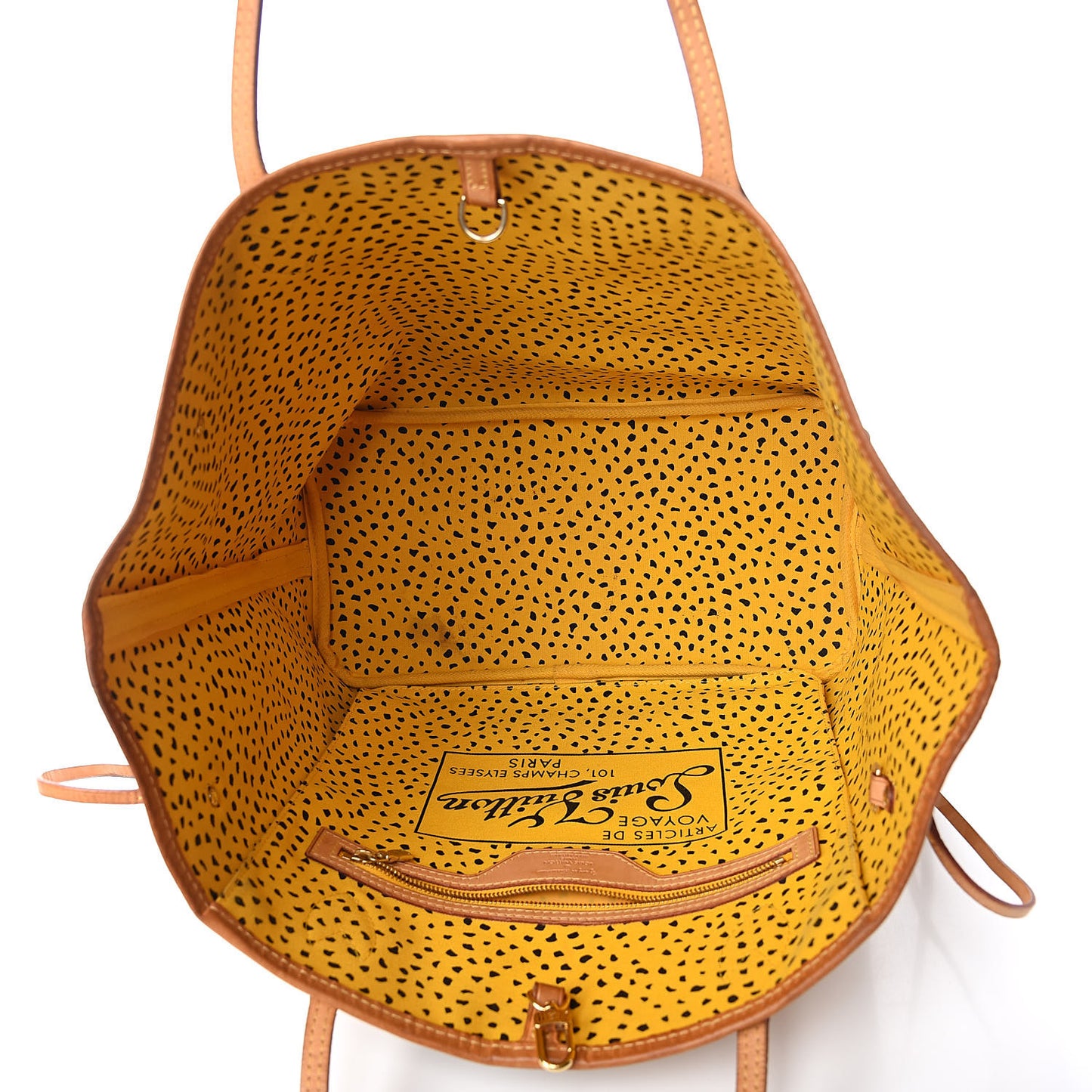 Monogram Kusama Waves Neverfull MM Yellow