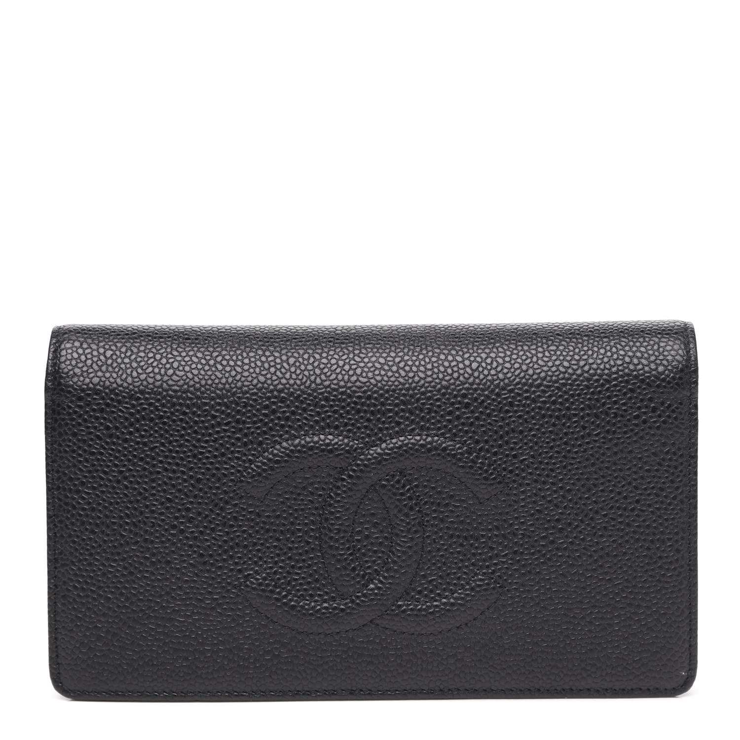 Chanel Caviar Timeless CC Yen Wallet Black 1 of 13