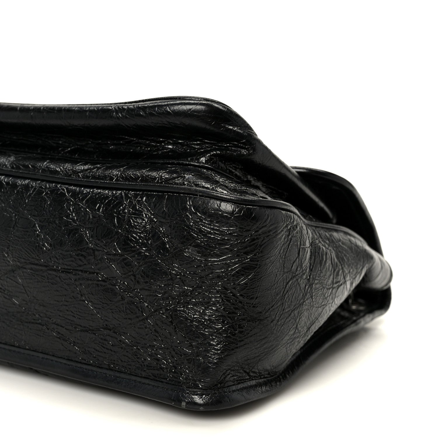 Saint Laurent Crinkled Calfskin Matelasse Monogram Medium Niki Chain Satchel Black 10 of 10