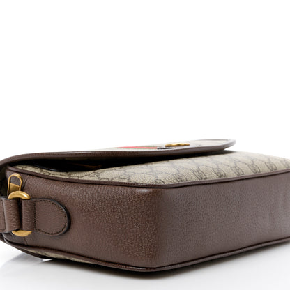 Gucci GG Supreme Monogram Web Small Ophidia Shoulder Bag Brown 10 of 12