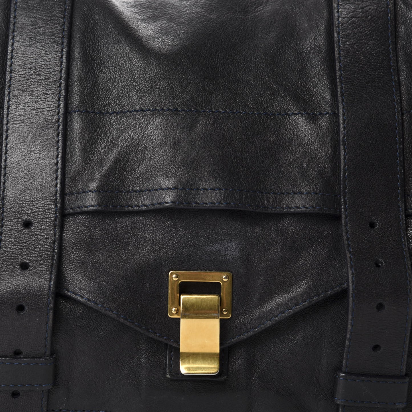 Lambskin Medium PS1 Satchel Black