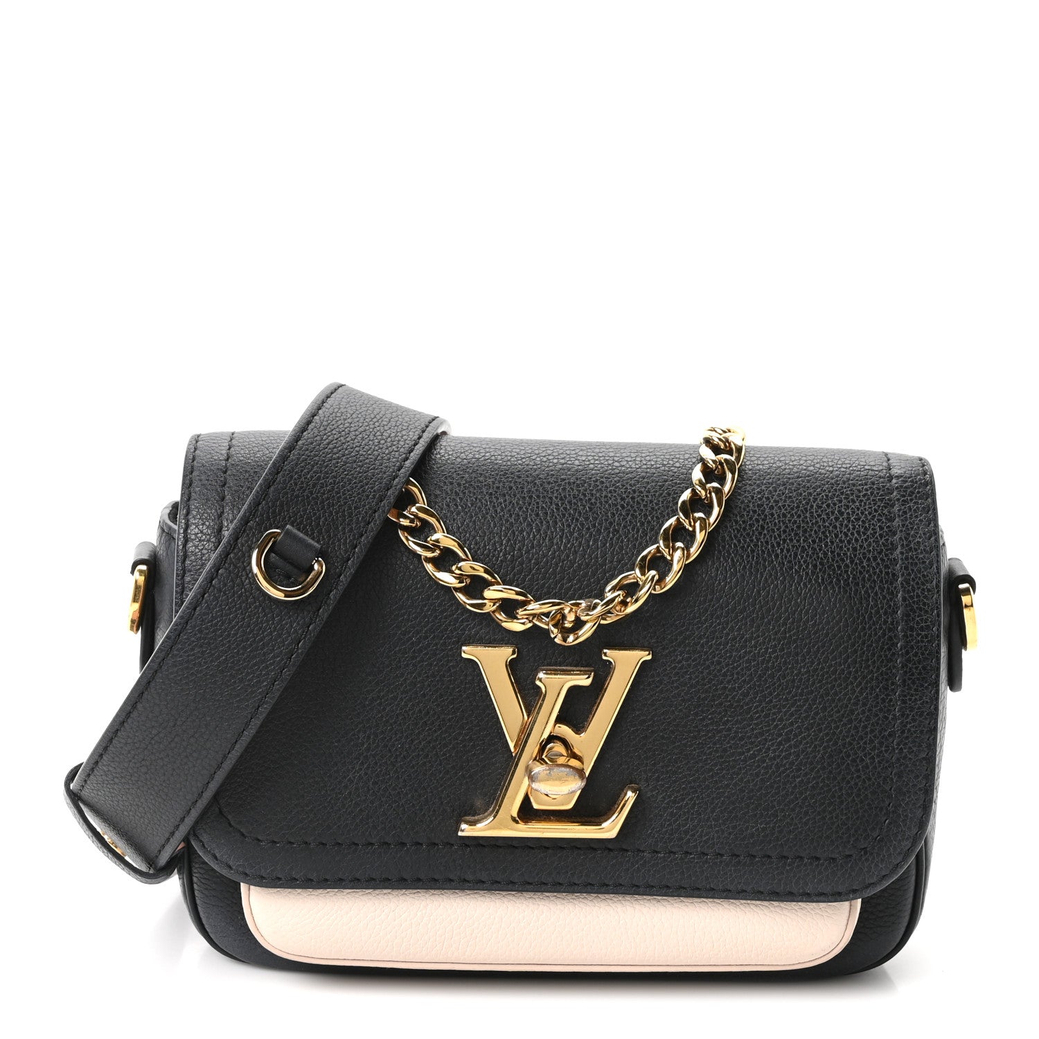Louis Vuitton Grained Calfskin Lockme Tender Black 1 of 9