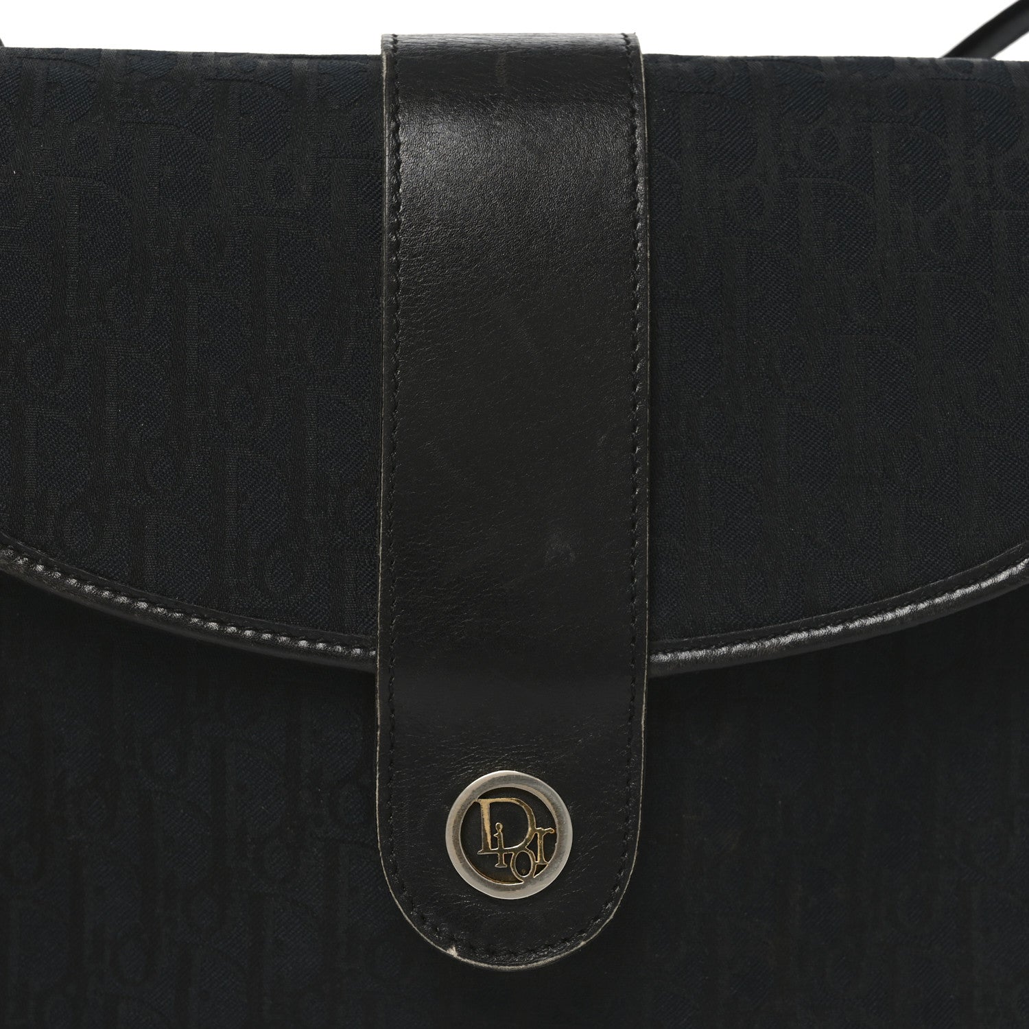 Christian Dior Canvas Trotter Crossbody Black 12 of 16