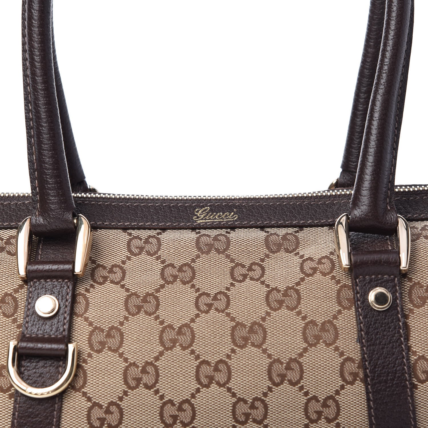 Gucci Monogram Small Abbey Boston Dark Brown 10 of 10