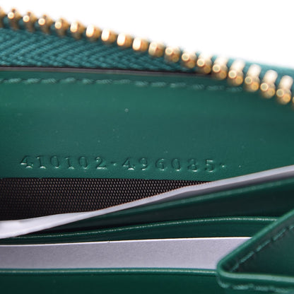 Gucci Guccissima Signature Zip Around Wallet Emerald 7 of 8