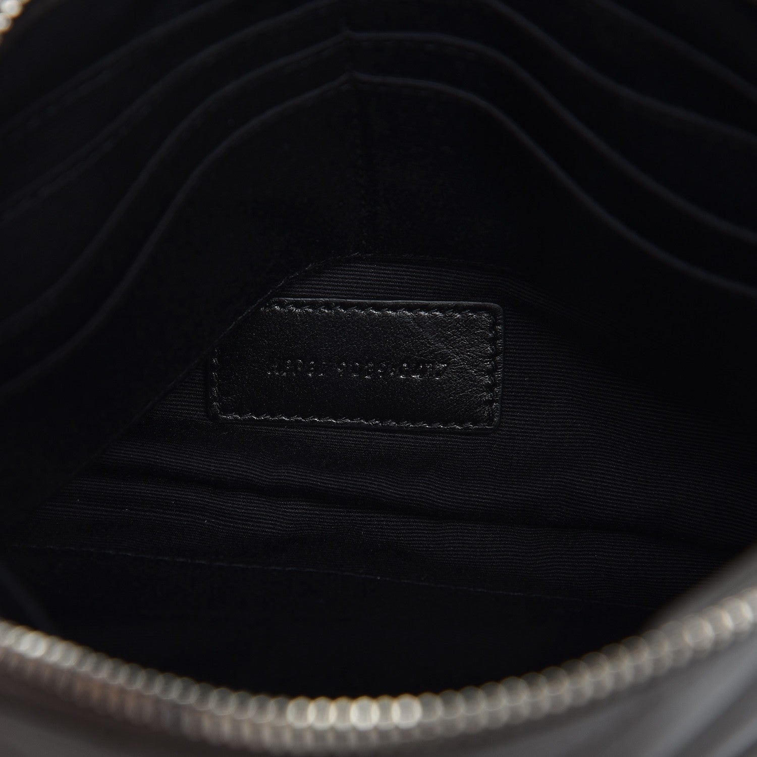 Saint Laurent Calfskin Matelasse Chevron Monogram A5 Wristet Earth 7 of 7