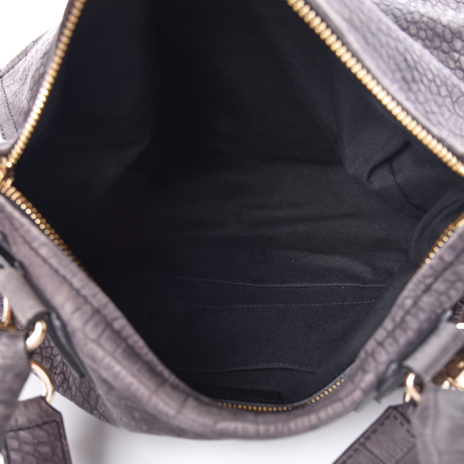 Givenchy Nubuck Crocodile Embossed Medium Pandora Grey 7 of 9