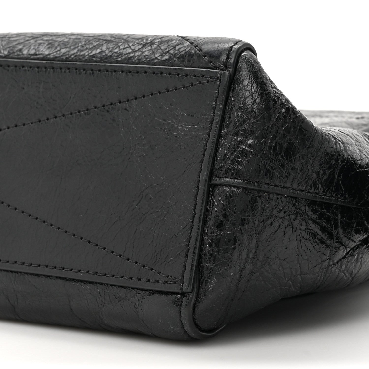 Givenchy Creased Patent Calfskin Small ID Flap Black 8 of 11