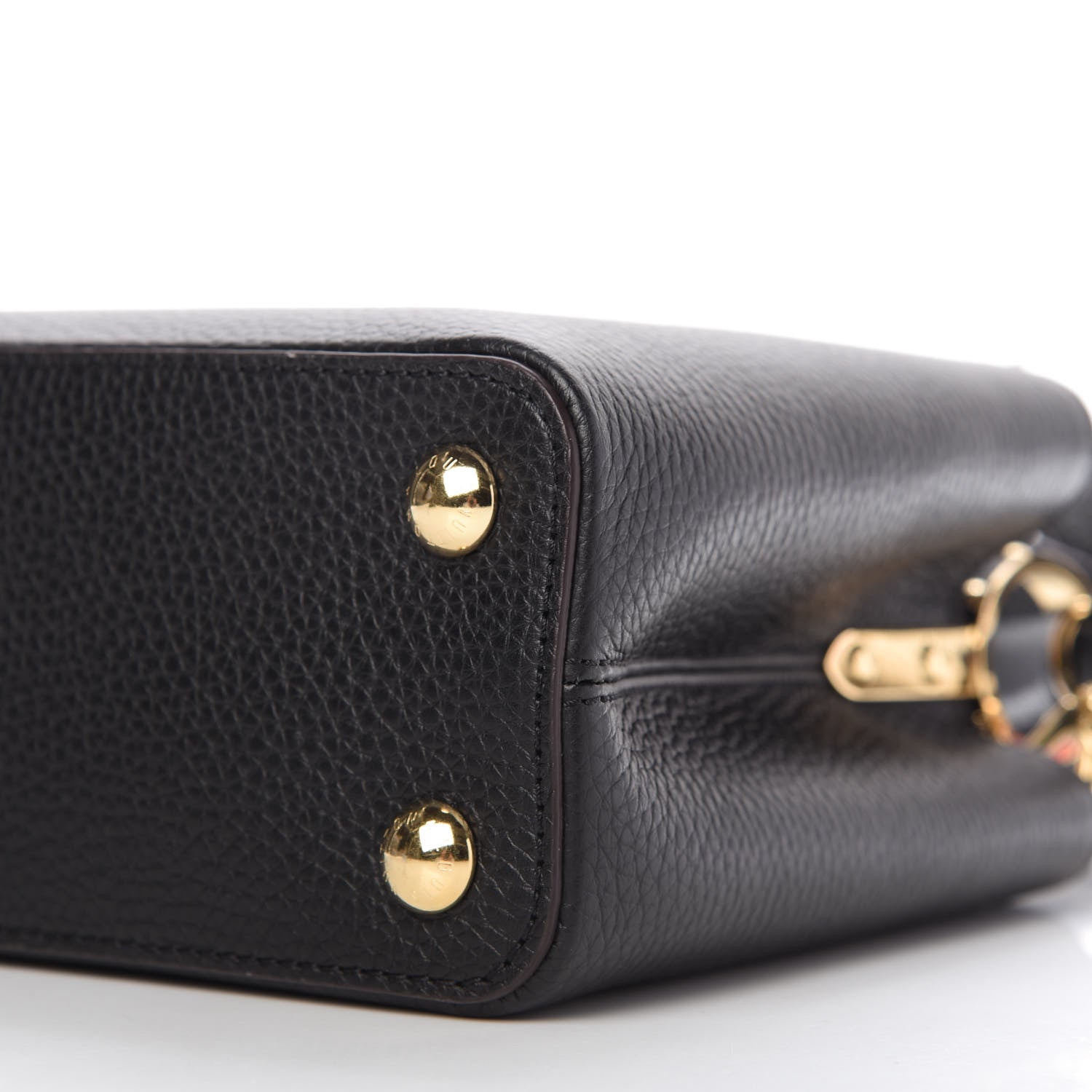 Louis Vuitton Taurillon Capucines BB Black 7 of 9