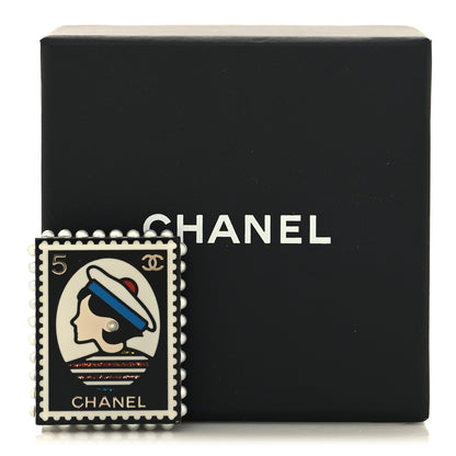 Chanel Resin Pearl Glitter CC Coco Chanel Brooch Multicolor 4 of 4