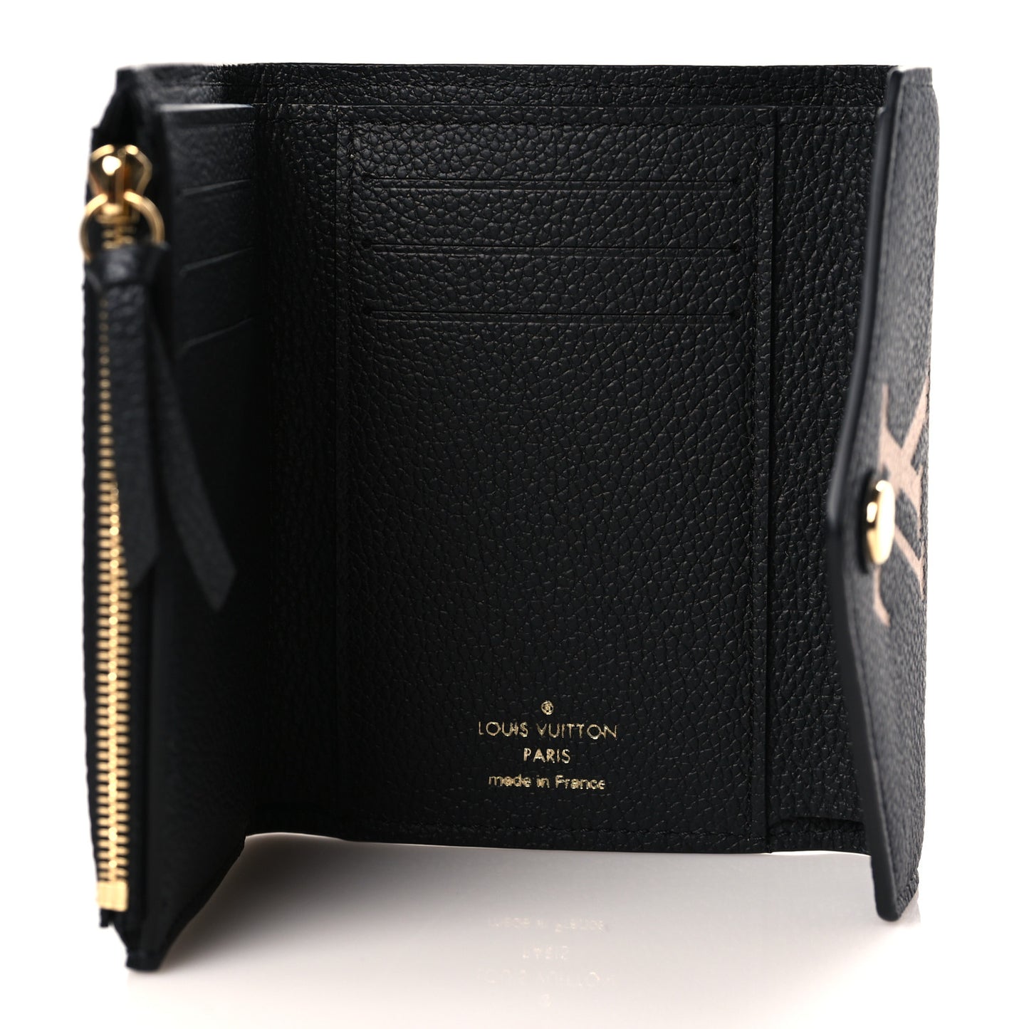 Empreinte Monogram Giant Victorine Wallet Black Beige