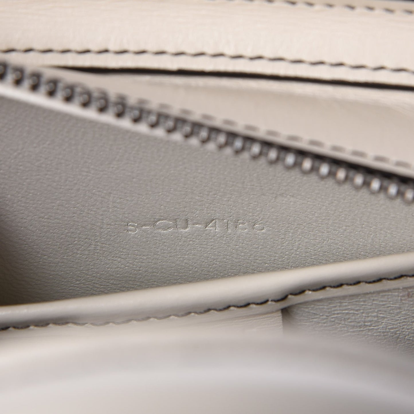 Satin Calfskin Nano Luggage White