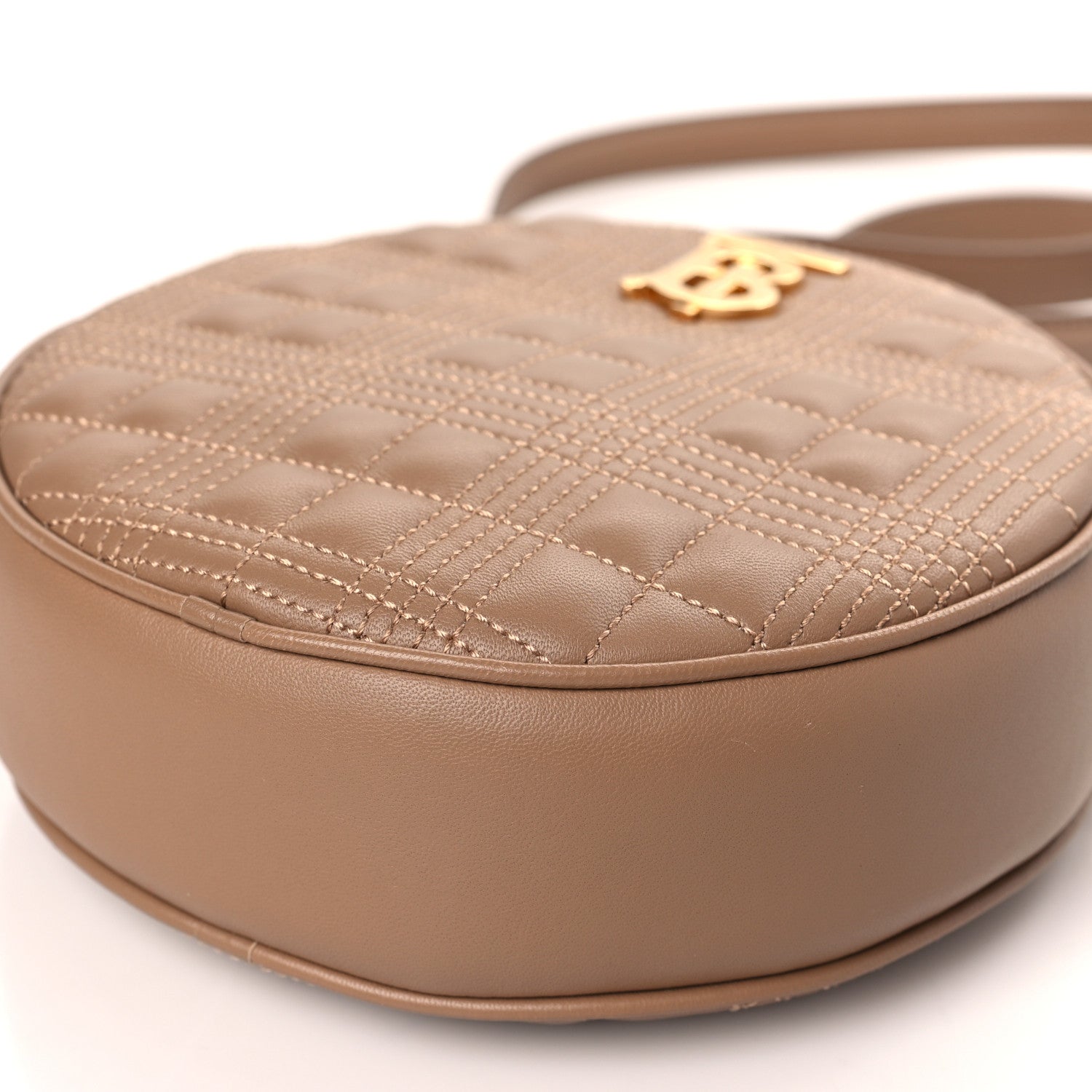 Burberry Lambskin Quilted New Louise Bag Camel 9 of 9