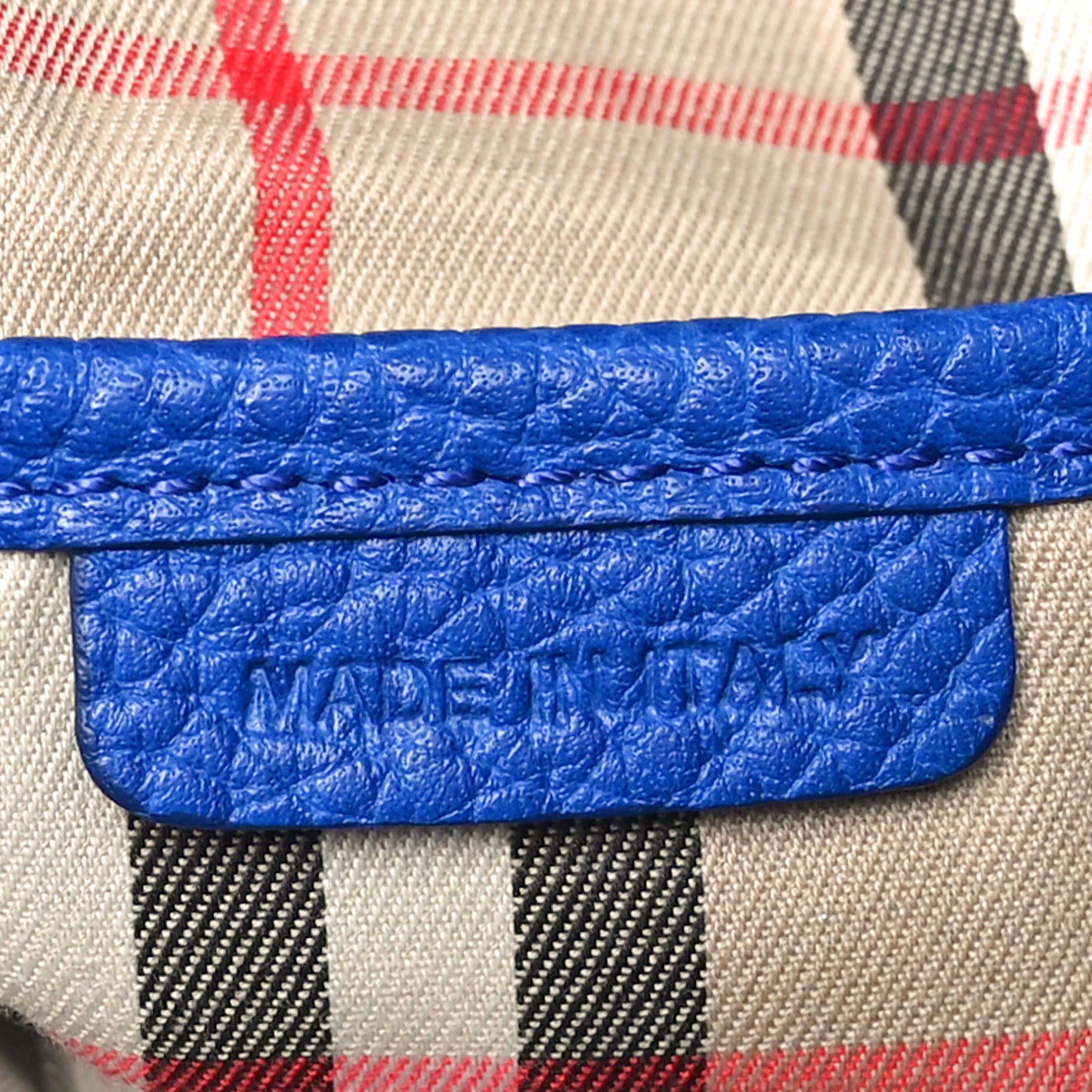 Grainy Calfskin Cale Hobo Brilliant Blue