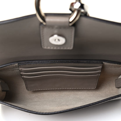 Chloe Suede Calfskin Mini Faye Shoulder Bag Motty Grey 4 of 4