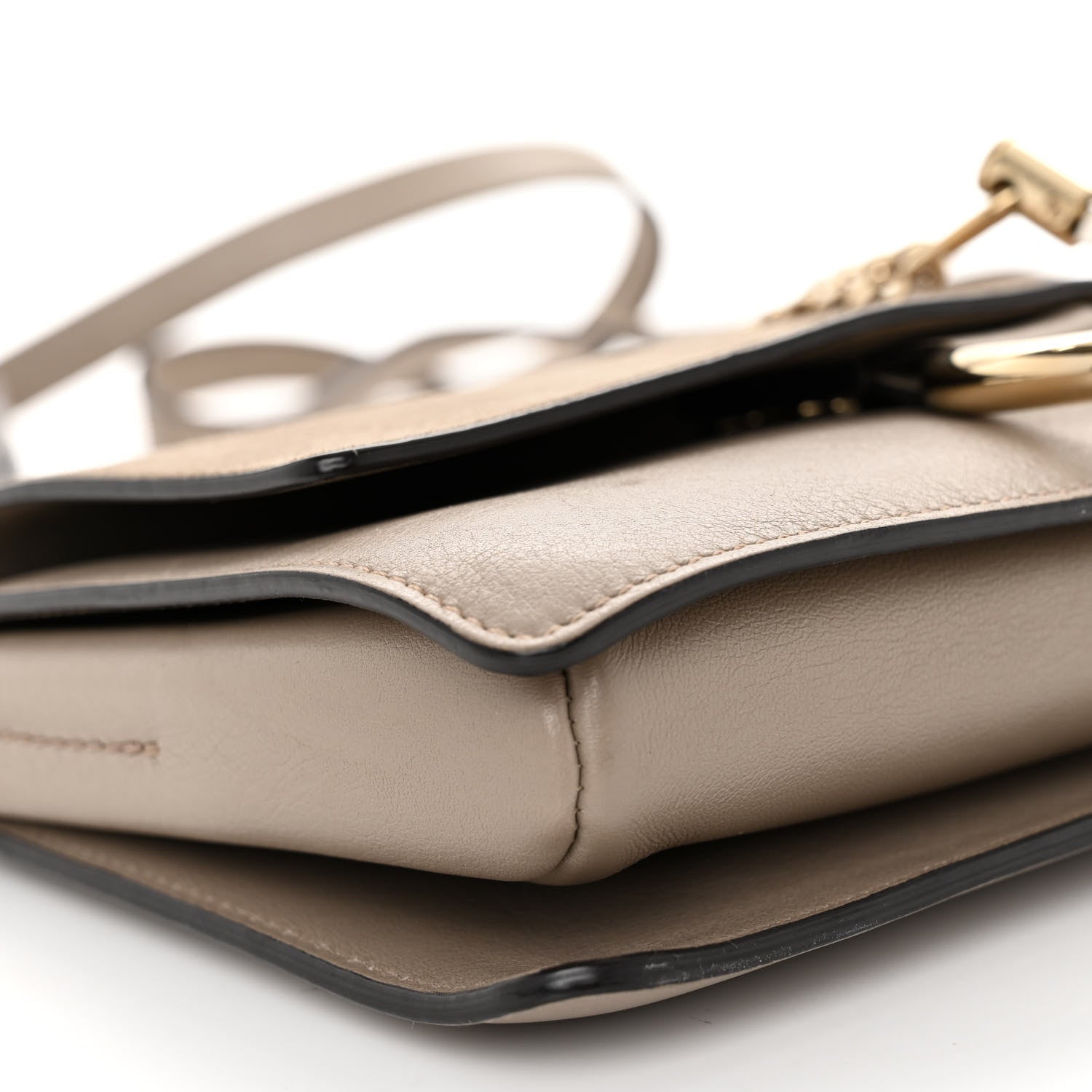 Chloe Suede Calfskin Small Faye Shoulder Bag Motty Grey 8 of 10