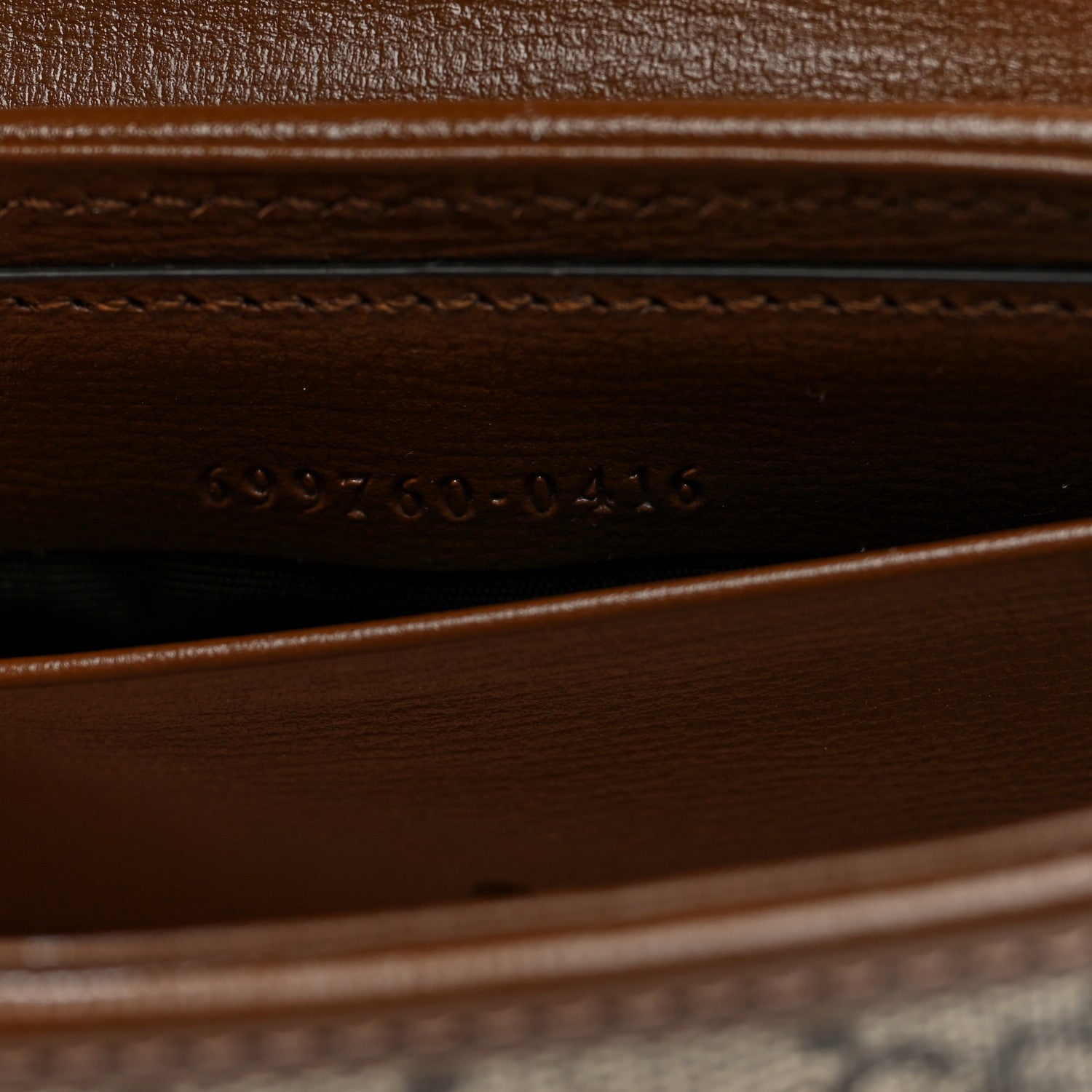 Gucci GG Supreme Monogram Azalea Calfskin Web Horsebit 1955 Wallet On Strap Beige Ebony Brown Sugar 7 of 10