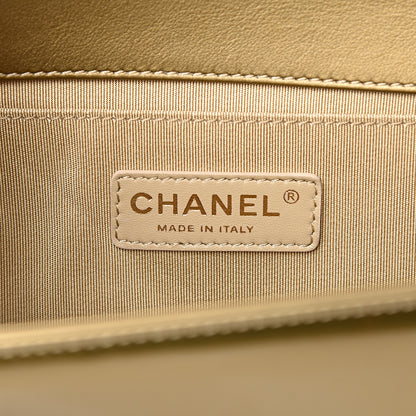 Chanel Metallic Patent Calfskin Quilted Medium Boy Flap Gold 6 of 10