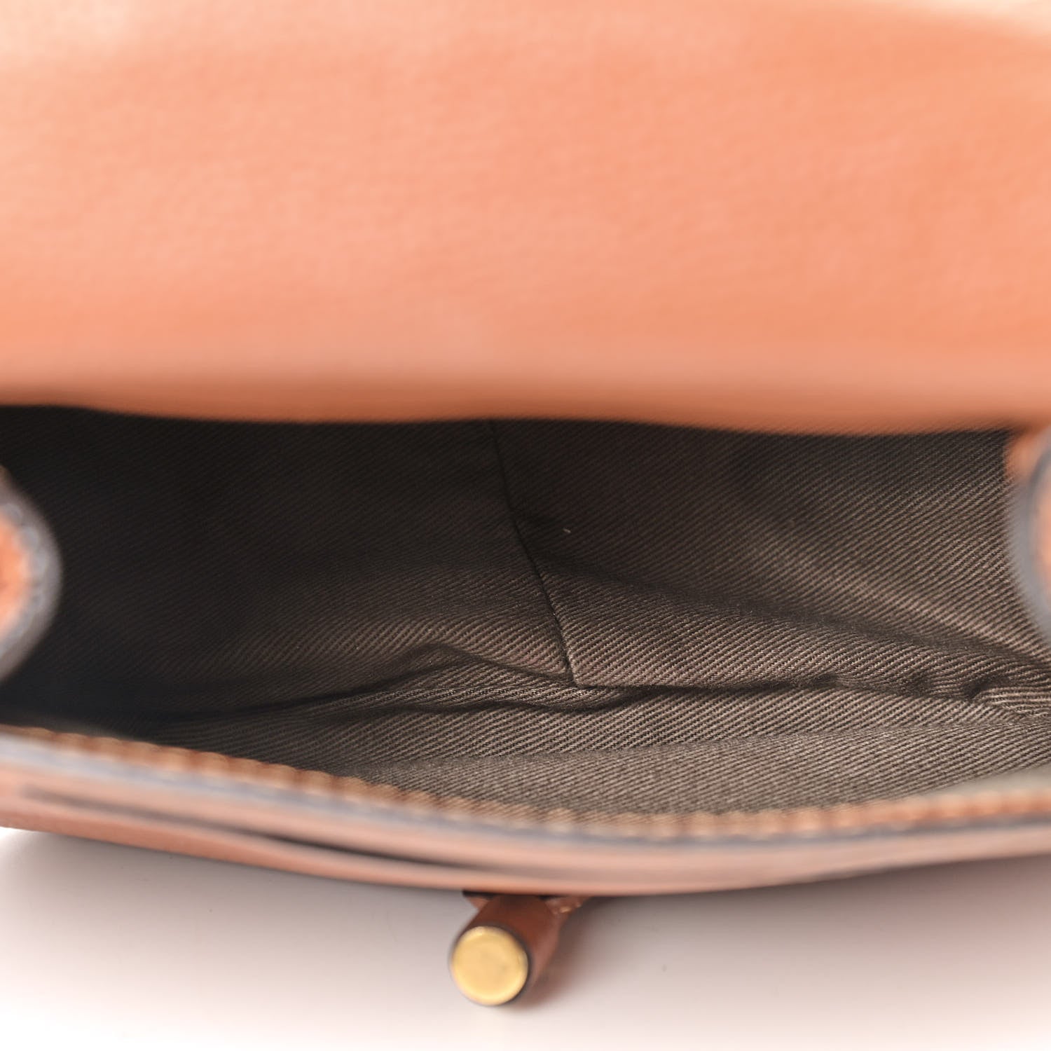 Chloe Calfskin Mini Marcie Round Crossbody Bag Tan 5 of 9