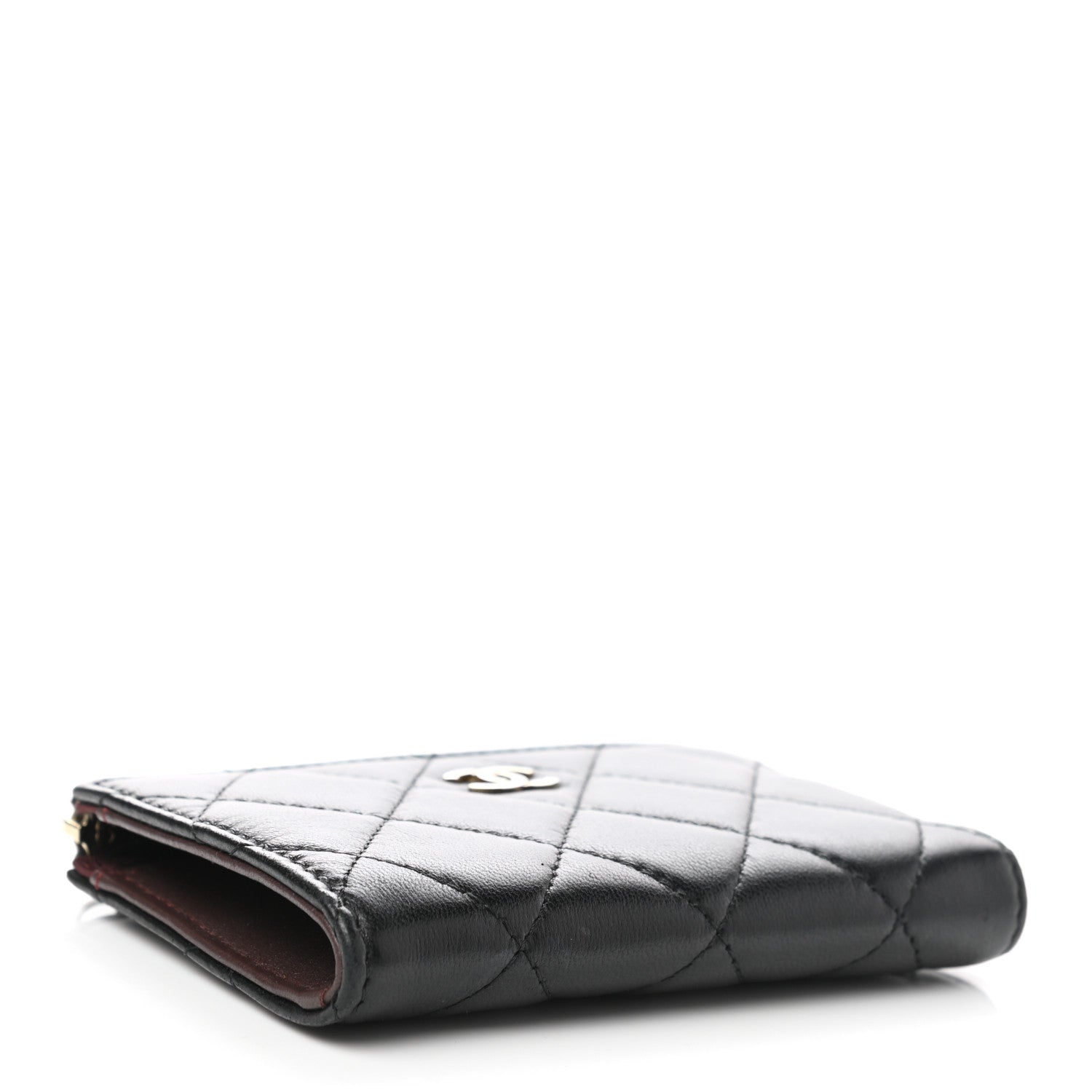 Chanel Lambskin Quilted Key Holder Case Black 4 of 8