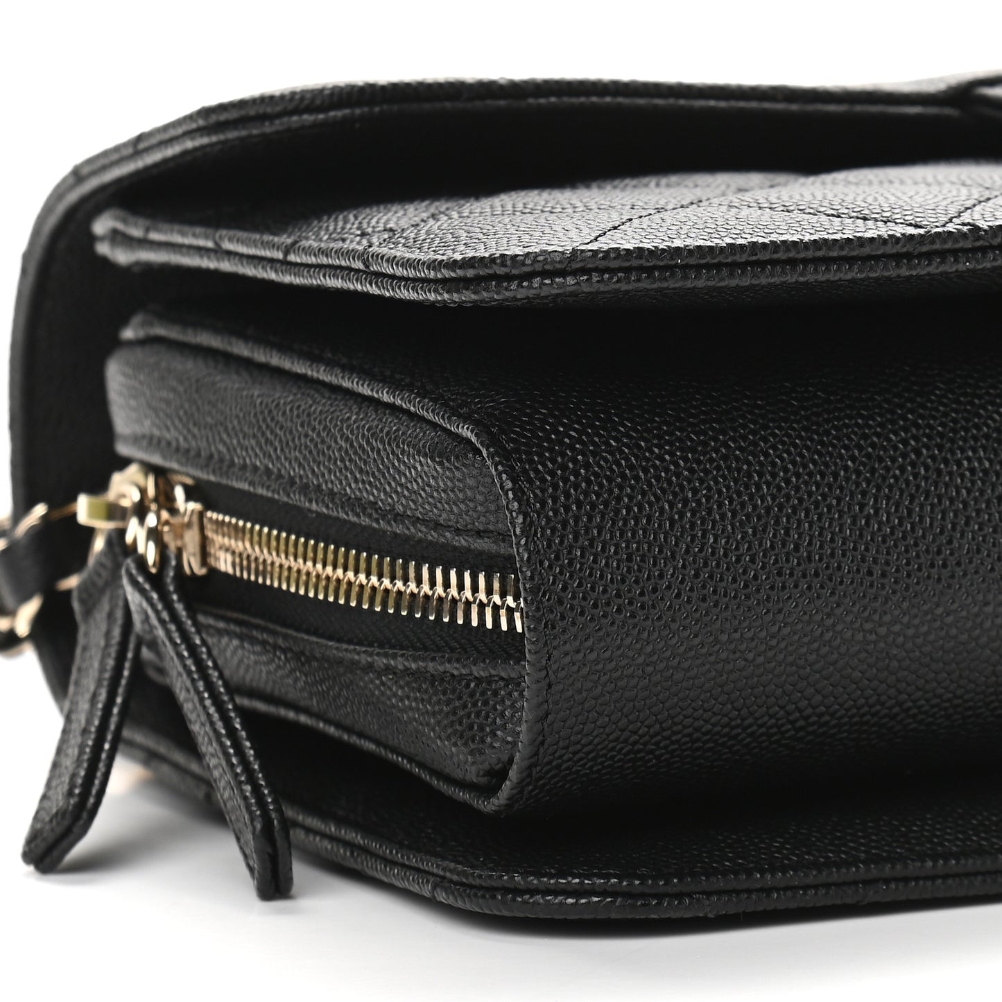 Caviar Quilted Large Like A Wallet Flap Black