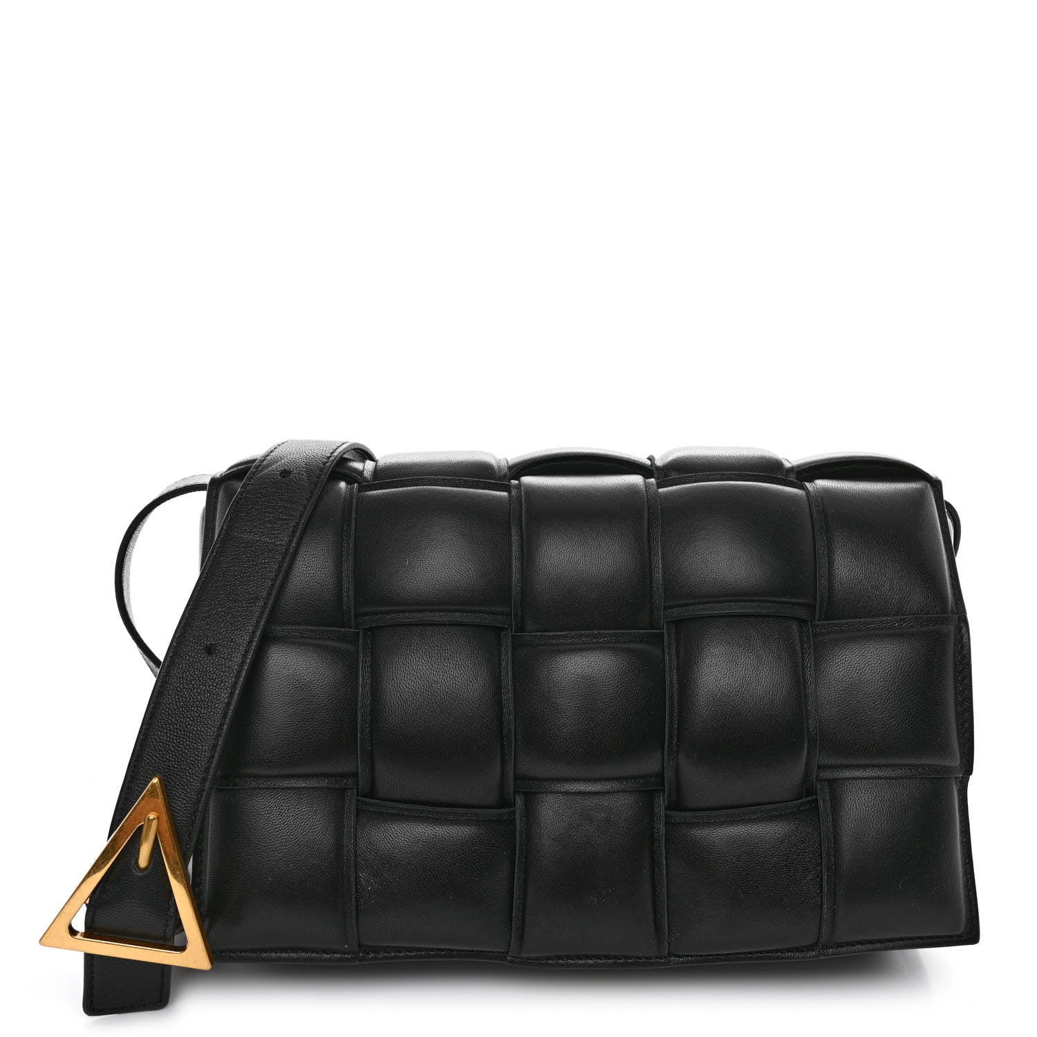 Bottega Veneta Nappa Maxi Intreccio Padded Cassette Crossbody Bag Black 1 of 9
