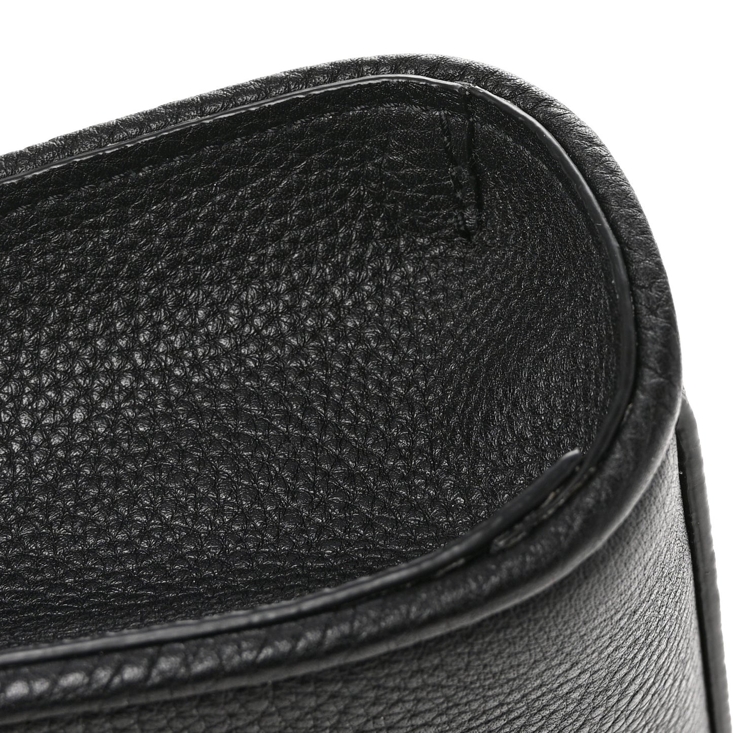Grainy Calfskin Monochrome Bag Black