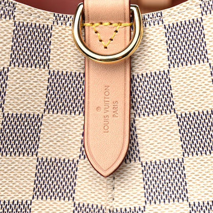 Louis Vuitton Damier Azur Braided Neonoe MM Peach Cream 6 of 9