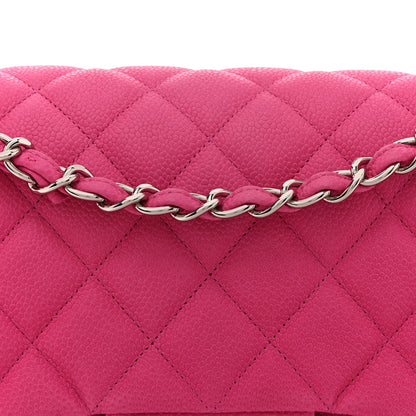 Chanel Iridescent Caviar Quilted Jumbo Double Flap Pink 14 of 19