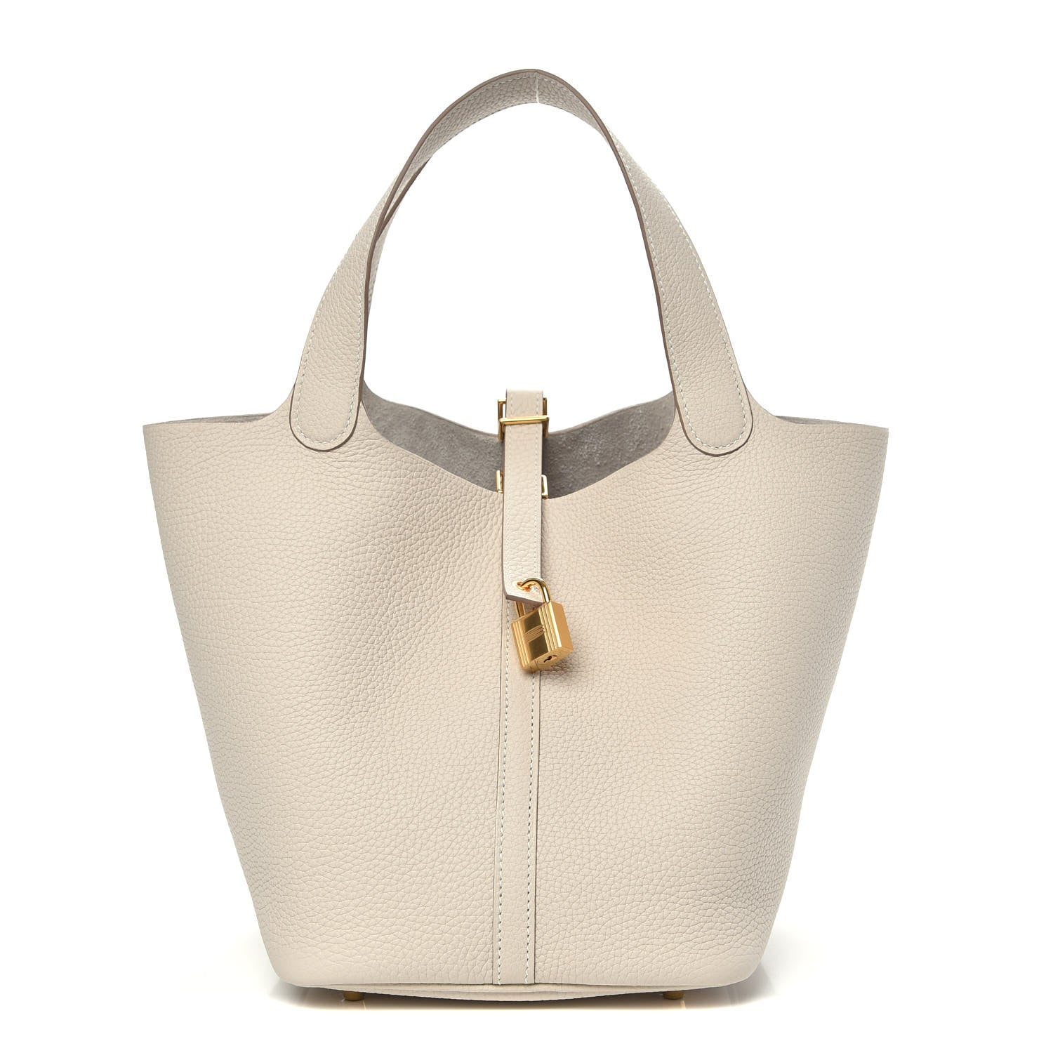 Hermes Taurillon Clemence Picotin Lock 22 MM Craie 1 of 10