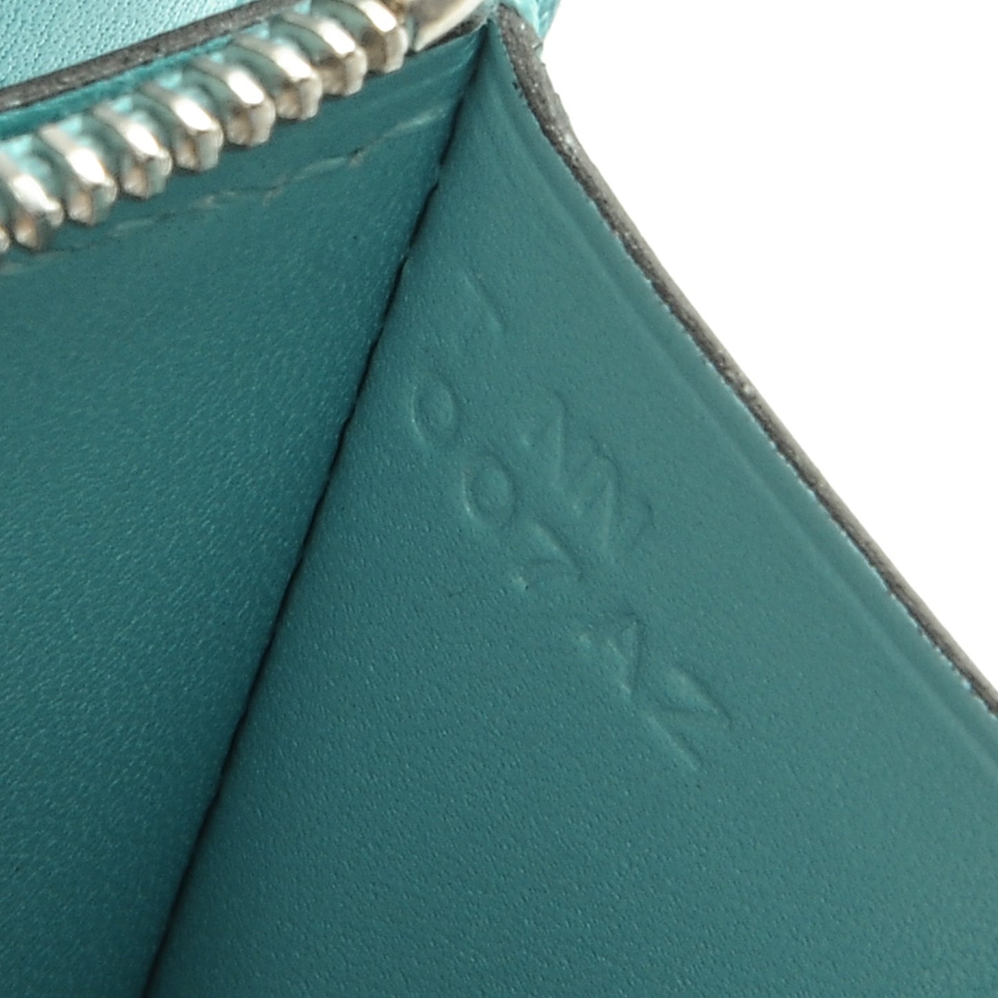 Tadelakt Lizard Constance Short Wallet Bleu Atoll Ficelle