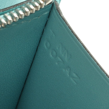 Hermes Tadelakt Lizard Constance Short Wallet Bleu Atoll Ficelle 7 of 7