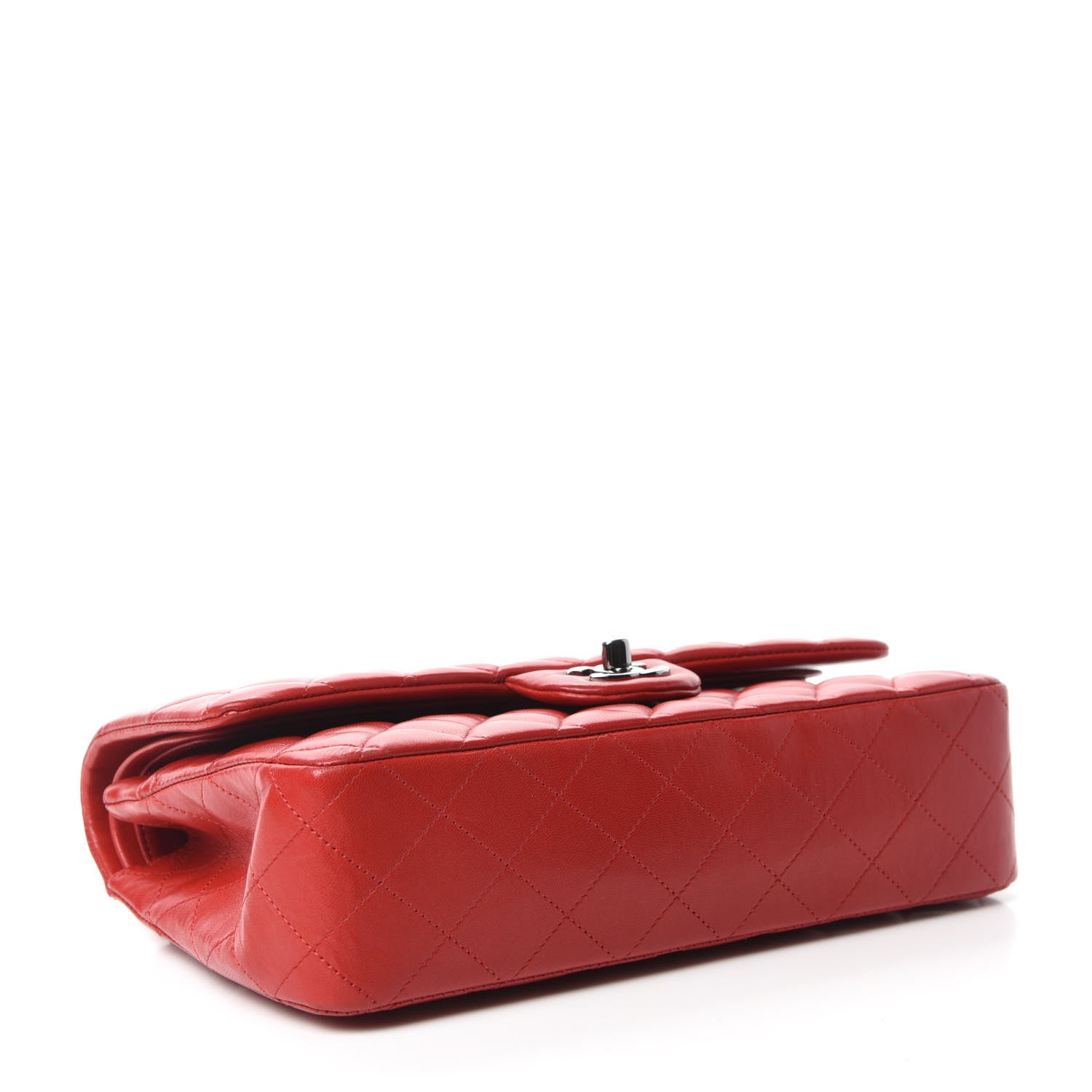 Chanel Lambskin Quilted Medium Double Flap Red 5 of 14