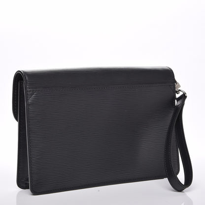 Louis Vuitton Epi Neo Belaia Clutch Black 3 of 7