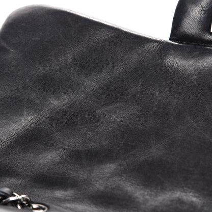 Chanel Lambskin Quilted Jumbo Single Flap Black 14 of 17