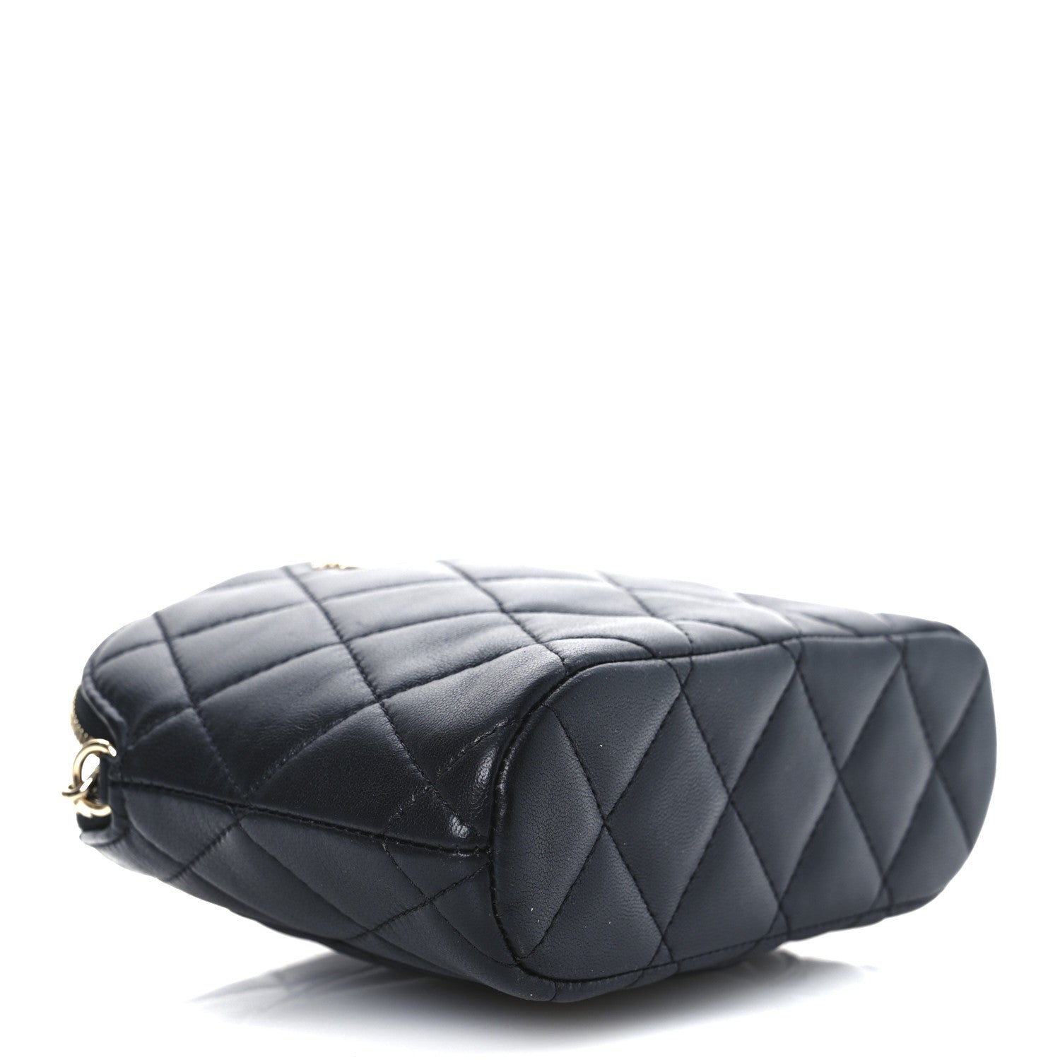 Chanel Lambskin Quilted Classic Clutch With Chain Black 4 of 10