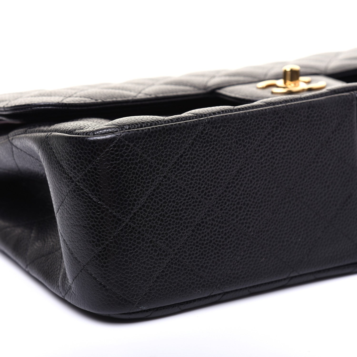 Chanel Caviar Quilted Jumbo Double Flap Black 6 of 14