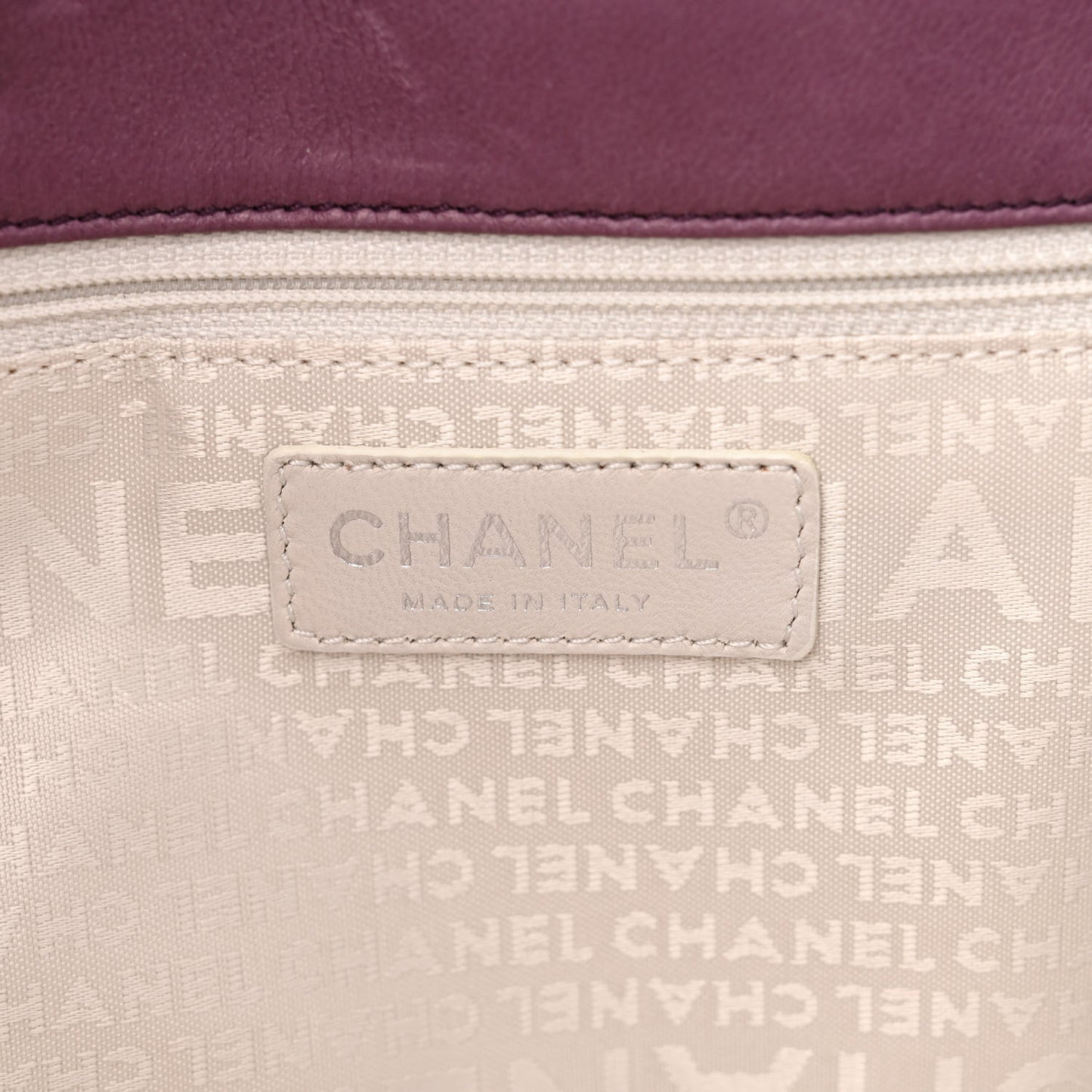 Lambskin Quilted CC Flap Light Purple