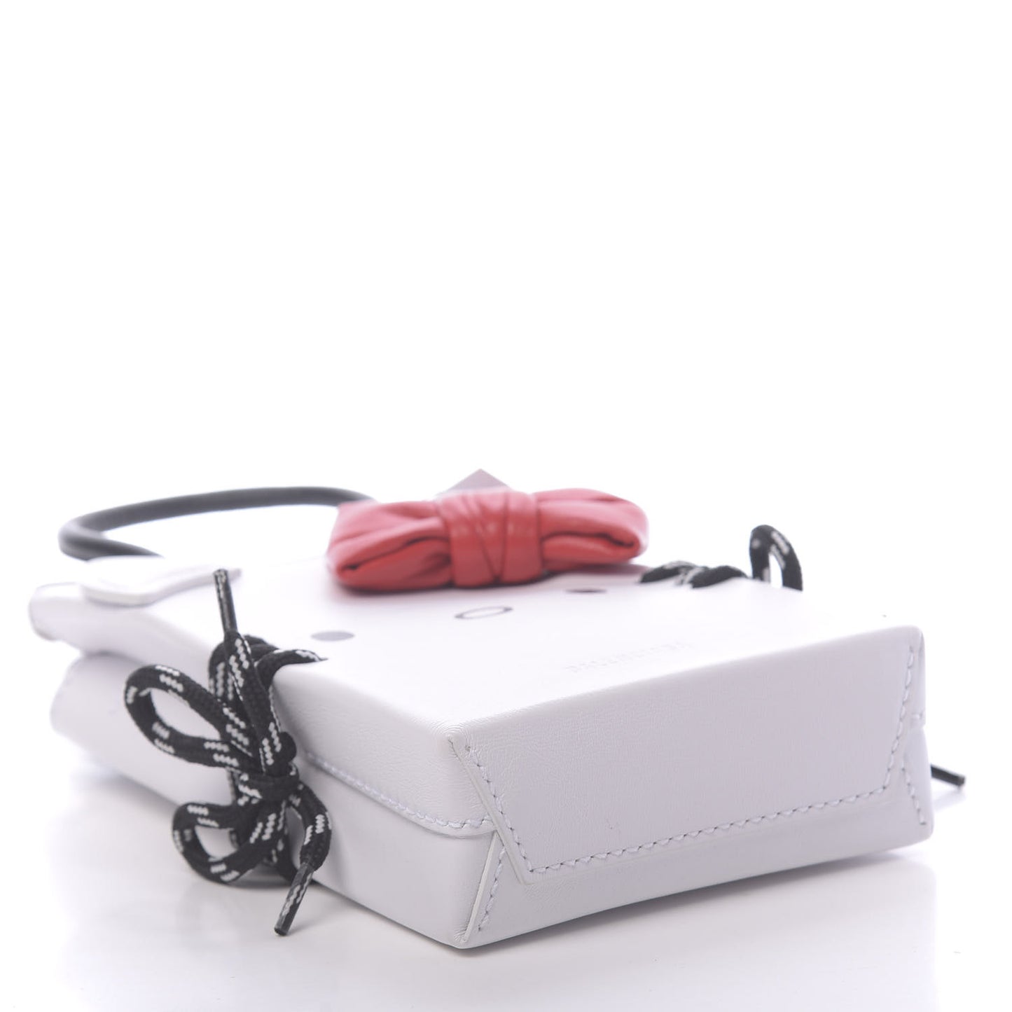 Calfskin Hello Kitty Phone Holder White