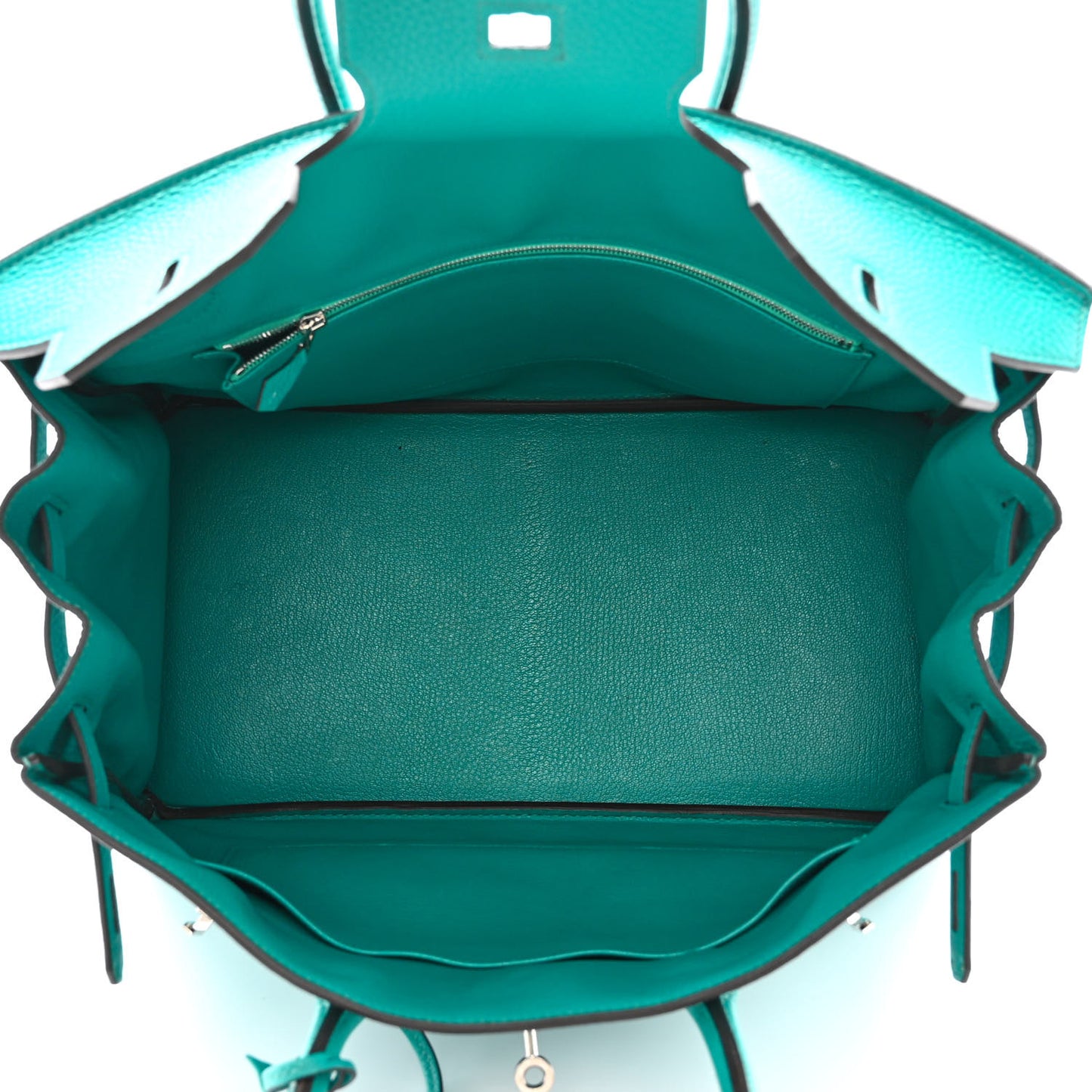 Taurillon Clemence Birkin 35 Bleu Paon