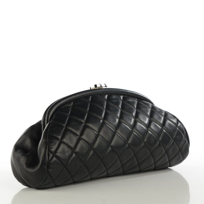 Chanel Lambskin Quilted Timeless Clutch Black 3 of 7