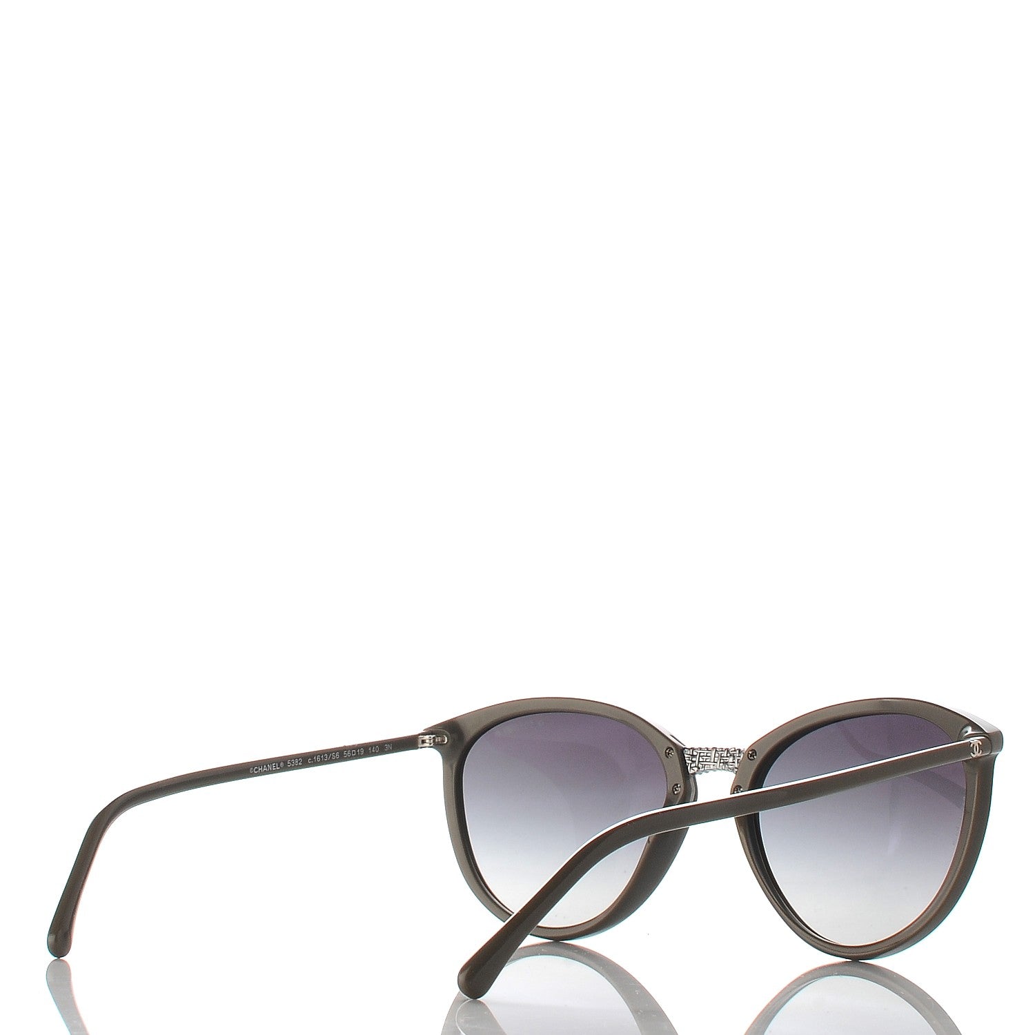Chanel Acetate Butterfly Winter Sunglasses 5382 Khaki 4 of 9