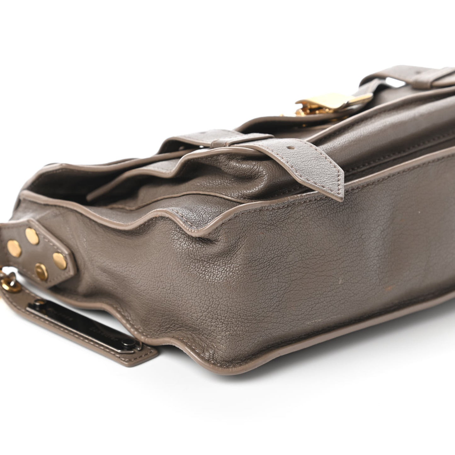 Lambskin Tiny PS1 Satchel Smoke