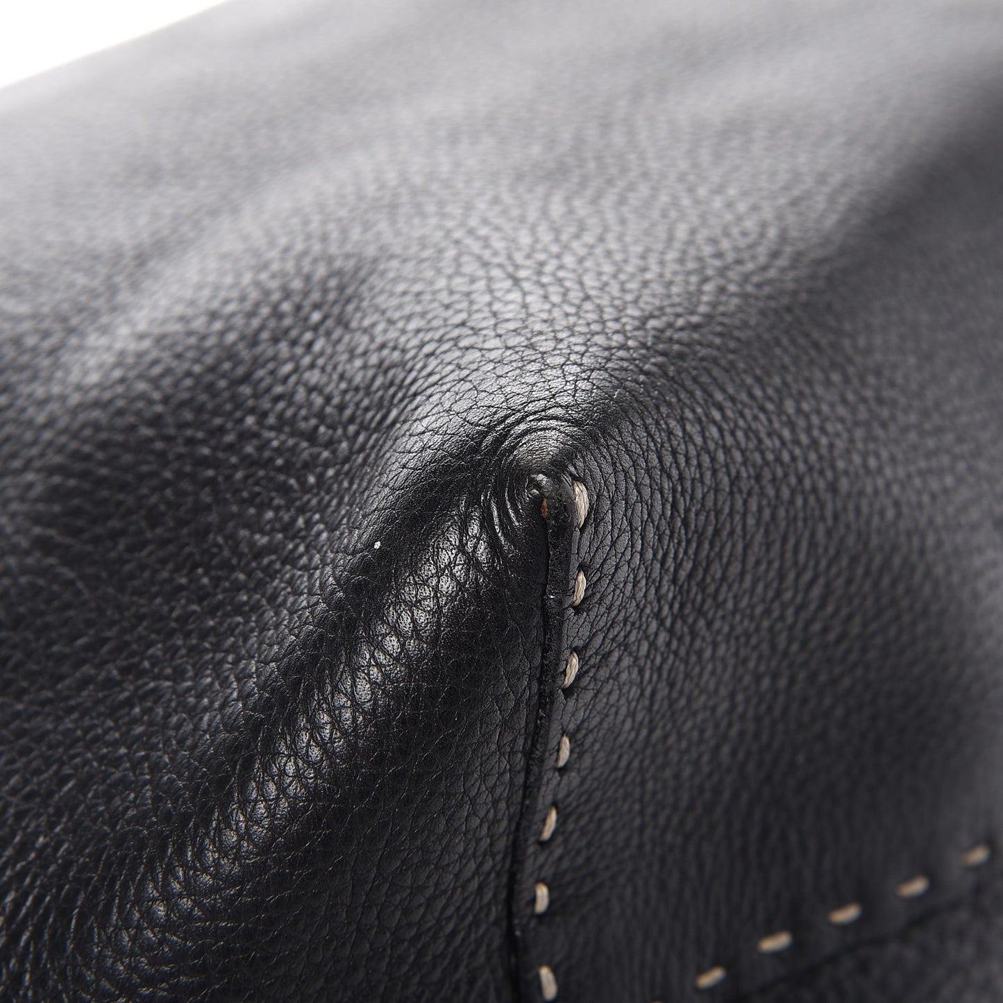 Calfskin Romano Selleria Roll Tote Black